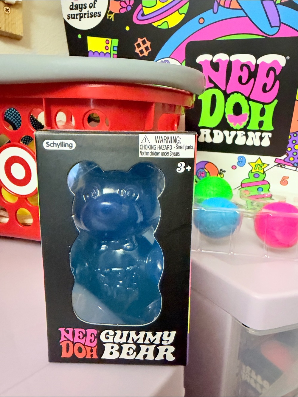 NeeDoh Blue Gummy Bear squishy